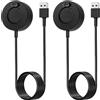AXFEE 2Pezzi Caricatore Compatibile con Garmin, Portatile Caricatore, Cavo di Ricarica USB 1M, Compatibile con Garmin Fenix S5/6/7, Venu, Epix 2, Forerunner45/945/245