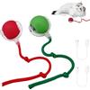 WinGluge 2 Pezzi Giocattolo Interattivo per Gatti e Cani (Rosso+Verde) | Cat Toy Ball Con 3 Modalità, Pet Smart Rolling Ball, Palla Elettrica