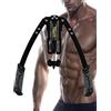 COVVY Power Twister, Attrezzo per esercizi per braccia, Regolabile 10-200kg, pettorali attrezzi per allenare i muscoli delle spalle, per rafforzare le braccia, bicipiti,attrezzi palestra casa (grigio)