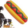 Generic Giocattoli per cani per tenerli occupati - Giocattolo da masticare interattivo creativo per cani, giocattolo sonoro arricchente a forma di hot dog | Giocattoli da masticare per cani, giocattoli per ca