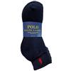 POLO RALPH LAUREN Ralph Lauren Polo Classic Sport - Calzini da uomo con suola ammortizzata, confezione da 6, colore: blu navy con cavallo rosso, Blu navy, 10-13