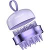 SHINLEA Spazzola massaggiante per cuoio capelluto - Spazzola per shampoo, pulizia profonda, massaggio capelli double face silicone, riduce forfora