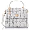 NALLY Henkeltasche, Shopper da Donna, Bianco Multicolore, Taglia Unica