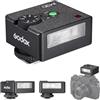 Godox iM30 Mini Flash Speedlite,Flash per fotocamera GN15 con 7 livelli di potenza del flash, CCT 6500K±200K con controllo ottico S1/S2 per fotocamere DSLR Canon Fuji Sony Nikon con slitta a contatto