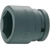 Hazet 1000S-24 Inserto Chiave a Bussola per Avvitatori ad Impulso Esagonale, Nero, Attacco Quadro, Cavo, 20 mm 3/4 di Pollice