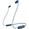 Sony Auricolari Sony WI-C100 wireless bluetooth 5.0 Blu [WIC100L.CE7]