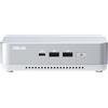 Asus Mini PC Asus NUC 14 Pro+ RNUC14RVSU7089A2I /i7 /32GB SSD/ 1 To/2.5GB/Win 11 H/Argento/Bianco [90AS0061-M00120]