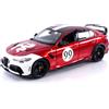 Bburago Alfa Romeo Giulia Gtam N 99 Racing 2020 Scala 1:18 Modellino Veicolo per Bambini da 14+ Anni - 928818