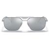 Prada Occhiali da Sole PR58YS 1BC02R Argento/Argento Specchiato Unisex