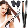 Layhou Ferro per Lisciare 2 in 1 Piastra per Capelli mini in ceramica, Piastra Lisciante Professional in ioni, Digital digitale, 100-230°, 30s Riscaldamento rapido, plancha pelo Portátil e arricciacapelli