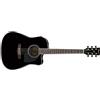 Ibanez PF15ECE-BK chitarra elettroacustica, nera