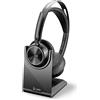 POLY - AUDIO Poly - Voyager Focus 2 UC USB-C Headset with Stand (Plantronics) - Bluetooth Dua