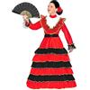 W WIDMANN MILANO Party Fashion - costume da ballerina di flamenco per bambini, abito, senorita, spagnolo, costumi di carnevale