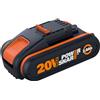 WORX WA3551.1 Batteria 2.0Ah 20V agli Ioni di Litio, WORX Power Share 20V