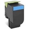 Lexmark Toner Compatibile per Lexmark CX 310 Lexmark CX 410 802SC Ciano Pagine 2.000