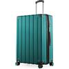 Hauptstadtkoffer Q-Damm - Valigia rigida grande, TSA, 4 ruote, bagaglio da stiva con espansione di volume di 6 cm, 78 cm, 133 litri, Verde acqua