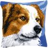 VERVACO Kit Cuscino Punto Croce Collie di Confine Set Ricamo Principianti Cuscini Gobelin Decorativi ca. 40 x 40 cm Accessori per Lavoretti Creativi DIY Casa Decor Hobby Adulti Cross Stitch