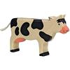 Holztiger 80003 - Personaggio - Mucca in Piedi, Nero