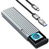 Yottamaster 40Gbps Case SSD M2, Installazione Senza Attrezzi USB4 M.2 NVMe SSD Supporto 2230/2242/2260/2280（M-Key - Ampia Compatibilità con Thunderbolt 4/3, Windows, Linux e Mac