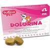 Buona Pet Dolorina Buona Pet Mangime Complementare per Cani e Gatti Con Boswellia, Salice Bianco, Acido Alfa Lipoico, Semi di Canapa e Ananas, Supporto alla Funzione Nocicettiva, 20 Compresse Appetibili