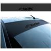 Simoni Racing FPN1 Fascia Parasole Adesiva, Striscia Parasole per Parabrezza per Auto, Adesivo per Parabrezza in PVC Universale per Automobili, 150x24 cm Nera Opaca con Logo Simoni Racing Nero Lucido