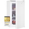Exquisit Congelatore GS111-040E, bianco, con piedistallo, volume 64 l, bianco, cassetti per congelatore, fermata della porta sostituibile, congelatore, compatto
