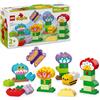 LEGO DUPLO Giardino e Fiori Creativi - Giochi Montessori per Bambine e Bambini da 2 Anni in su - Giocattolo Impilabile con Mattoncini con Fiore e Numero per lo Sviluppo della Motricità Fine - 10444