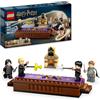 LEGO Harry Potter Castello di Hogwarts Club dei Duellanti, 4 Minifigure di Draco Malfoy, Gilderoy Lockhart e Severus Piton da Collezione, Gioco Magico con Funzione di Ribaltamento, Bambini da 8 Anni