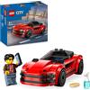 LEGO City Auto Sportiva Rossa - Macchina Giocattolo da Corsa, Giochi Educativi per Bambini e Bambine da 5 Anni in su - Idee Regalo per Compleanni e Feste - Include Minifigure e Accessori - 60448