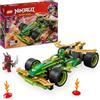 LEGO NINJAGO Racer Pull-Back di Lloyd - Modello di Auto da Corsa Giocattolo con 2 Minifigure, Armatura, Spade e Elementi Fulmine, Giochi per Bambini e Bambine da 7 Anni Fan delle Macchine Ninja 71828