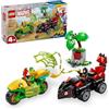 LEGO Spidey e i Suoi Fantastici Amici Inseguimento sui Dino-Veicoli di Spin ed Electro, Giochi Educativi e di Ruolo per Bambini e Bambine da 4 Anni da Supereroe con Macchina e Moto Giocattolo 11198