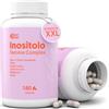 NUTRIBRAIN Complesso per la salute delle donne Myo- e D-Chiro-INOSITOL con VITEX (Agnocasto), acido folico, vitamina D3, magnesio e zinco | Supporta il benessere ovarico e l'equilibrio ormonale | 180 caps