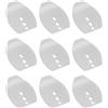 SG Store 50Pcs Originale In Acciaio Inox Nuoto Jig Dancer Lame Chatterbait Lame Spinner Lame Acqua Dolce Acqua Salata 28.9x23mm Spessore 0.5mm