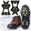 WELLXUNK Ramponi per Scarponi, Ramponi da Ghiaccio Antiscivolo, Ice Tacchetti con 8 &10 Borchie Neve, Ramponi per Scarpe Alpinismo, Ramponcini da Neve per Sport Invernali Pesca Caccia Camminare