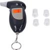 Agatige Tester Per Alcol, Tester Per Alcol Etilico Professionale Etilometro con Portachiavi, Display LCD, Analizzatore di Avvisi Acustici Strumento Per Test Dell'alcol Respiratorio Per Uso Domestico O Per Fes