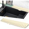 Volminex Tappetino Lavello Cucina Silicone, Paraspruzzi per Lavello Cucina, Tappetini per Rubinetto, Vassoio Antigoccia Cucina, Tappetino di Drenaggio per Proteggere il Piano di Lavoro (Giallo, 60 cm)