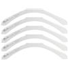 Ikea BUMERANG - Set di 5 modellatori per spalle in plastica bianca, per grucce appendiabiti, a scorrimento, per giacche da abito, 44 x 4 cm