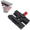 iShoot Adattatore a morsetto a sgancio rapido tipo Arca con manopola a leva e foro per vite da 3/8, compatibile con testa treppiede standard ARCA-SWISS e piastra a sgancio rapido, Manfrotto 200PL 410PL,