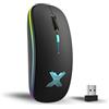 Nexus Gamer Mouse Wireless Ricaricabile Ergonomico silenzioso Dual-mode Bluetooth & 2.4 Ghz, RGB, Da 800-1600 DPI, Mouse wireless Gaming, Perfetto per pc, Laptop, MacBook, Smartphone, Windows