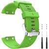 tecinity Cinturino Compatibile con Garmin Forerunner 35/30, 22mm Silicone Cinturino per Garmin Approach S10 con 2 cacciaviti e 6 viti (Verde)