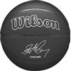 Wilson Pallone da Basket NBA Player Evergreen, Con Rivestimento Pure Feel, Ideale Per Giocare All'Aperto, Resistente Alle Intemperie, Giocatore: Curry, Colore: Nero, Taglia: 7