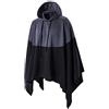 Mymyguoe Felpa con cappuccio da uomo, oversize, con cappuccio, irregolare con cappuccio, casual, invernale, oversize, calda coperta portatile, sciarpa lunga, Nero , 3XL