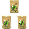Croci Happy Farm - Premio masticativo per cani, snack cane naturale, alimento complementare proteico con verdure, Anatra e Zucchine, 80g (Confezione da 3)
