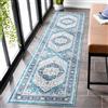 Carvapet Lavabile Tappeto Corridoio 60x240cm Antiscivolo Tappeti Runner Passatoia Lungo Sottile Blu Tappeti di Zona per Camera da Letto Soggiorno Cucina