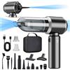 Qeensun Aspirabriciole Senza Fili, Aspirapolvere Auto, 2 in 1 Mini Aspirapolvere per Auto Potente,18000 PA Senza Fili, Aspirapolvere Potente, Cucina, PC, Divano, Ufficio, Casa e Animali Domestici