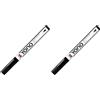 Marabu YONO 12400101073 - Pennarello acrilico versatile con punta fine giapponese da 0,5 a 1,5 mm, a base d'acqua, resistente alla luce e impermeabile, per quasi tutte le superfici (Confezione da 2)