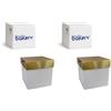 Decora, 0339445 Box per Panettone con Fondo Automatico 20 X 20 X 20 H cm, con coperchio Oro, perfette per confezionare Panettoni alti o bassi fino ad 1 Kg, Imbustati singolarmente (Confezione da 2)
