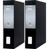 Rexel Esselte Dox 2 Raccoglitore a Leva Formato Protocollo D8, A4, Nero, 1 Pezzo (Confezione da 2)