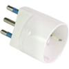 MKC Adattatore semplice con spina 2P+T 16A - presa Schuko 16A - MKC (unità vendita 1 pz.)