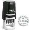 COLOP Timbro datario R30 - diametro 30 mm - 4 righe - autoinchiostrante - personalizzabile - Colop (unità vendita 1 pz.)